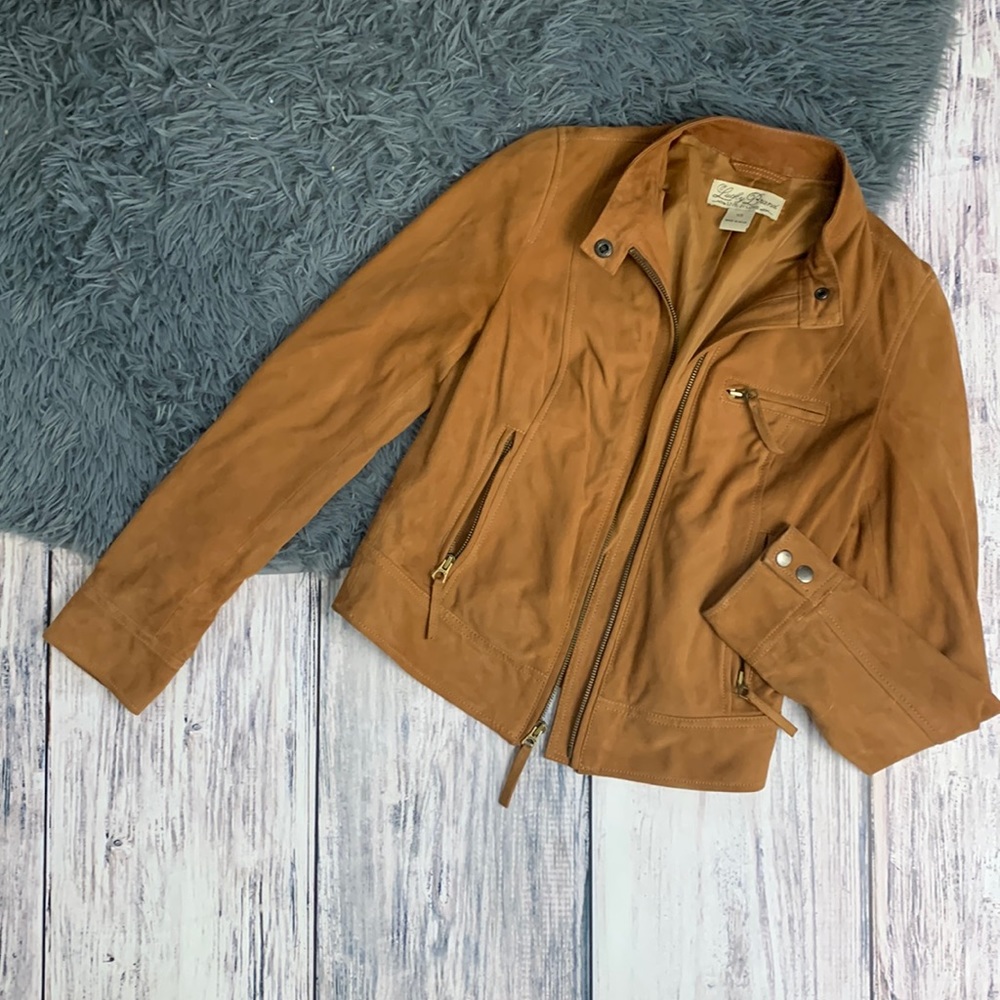 Soft Tan Leather Lucky Brand Jacket
